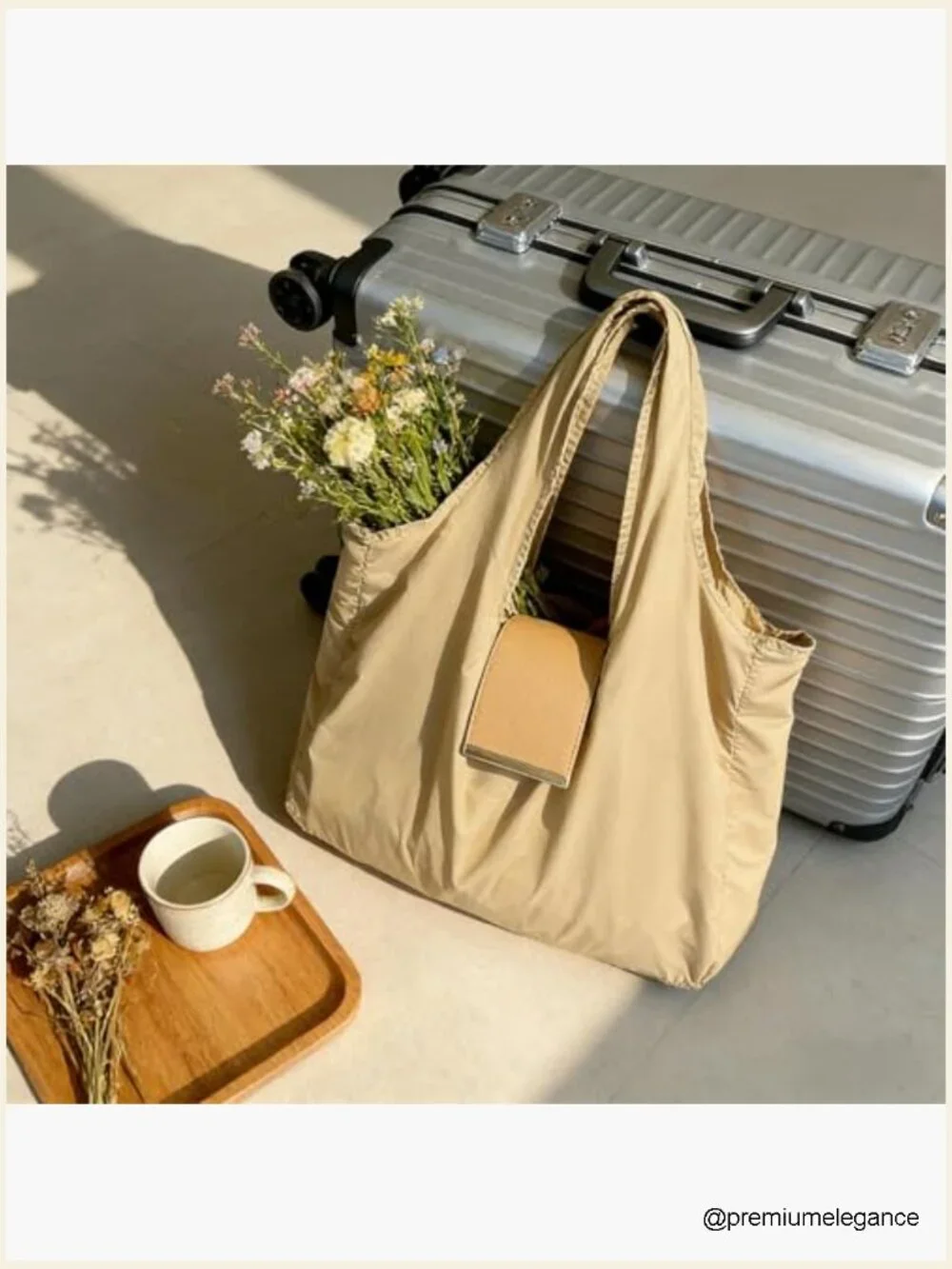 Foldable Keychain Tote Bag, Large Capacity Reusable Shopping Tote, Portable